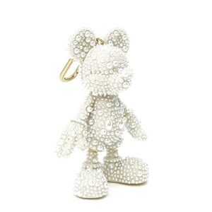 Disney X Baublebar Mickey Mouse Disney Bag Charm Faux Pearl White NWT New in Box